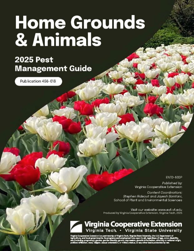 2025 Pest Management Guide - Home Grounds and Animals Cover page of the publication.